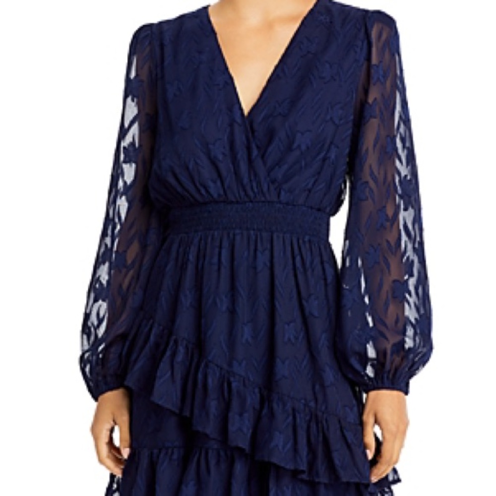 NWT Aqua Deep Blue V-Neck Mini Dress